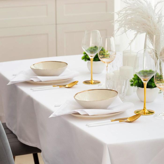 Салфетки столовые "этель" lines 45*45 см набор 4 шт. (белый) (1/40) 7091147