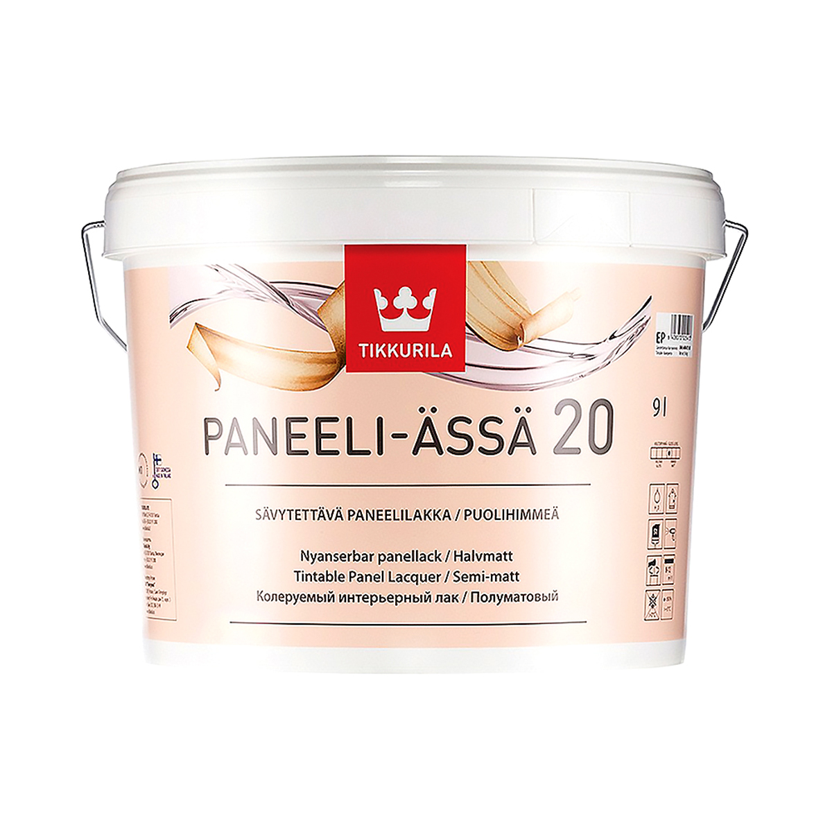 Панели-ясся -20  п/матов.  2,7 л (1) лак акрилатн. для дерева "тиккурила"