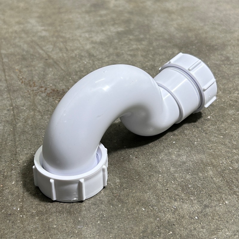 Сифон McALPINE трубный P-образный 1 1/2" х 40 мм, высота 60 мм, выход 40 мм компрес.