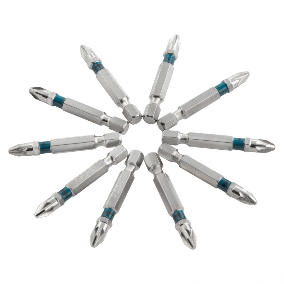 Набор бит РZ2 х 50, сталь S2, 10 шт. Gross (11345)