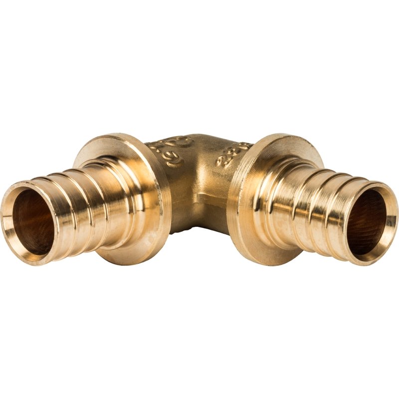 Угольник 90° 25 мм аксиальный для труб PE-X STOUT