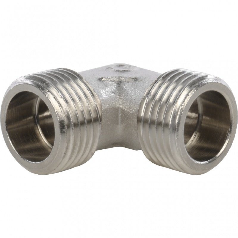 Угол резьбовой НР 1/2" никель STOUT