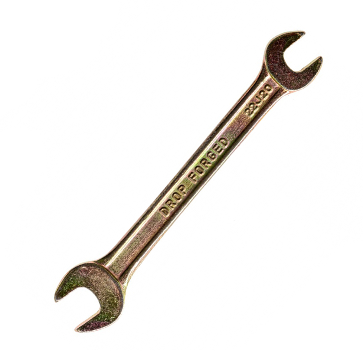 Ключ рожковый 8 х 10 мм, желтый цинк (1/400) "сибртех"