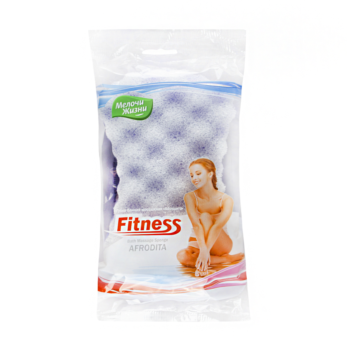 Губка банная массажная "афродита" (1/36) "мелочи жизни" 1051 cd