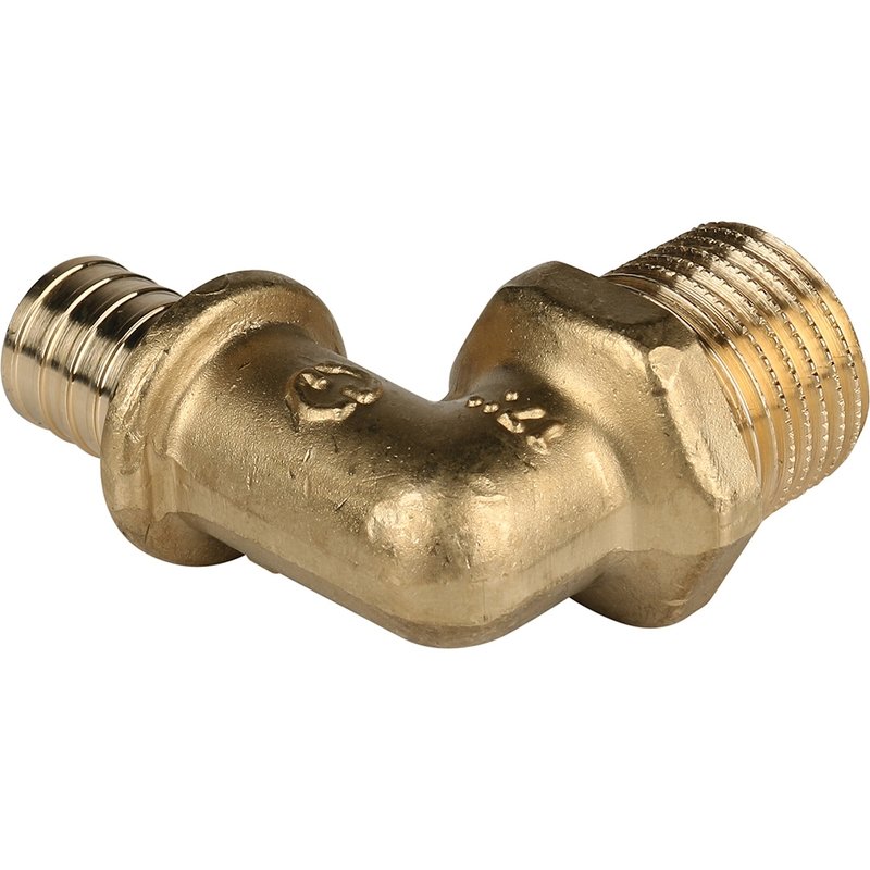 Угол переходной 16 x 1/2" НР аксиальный для труб PE-X STOUT