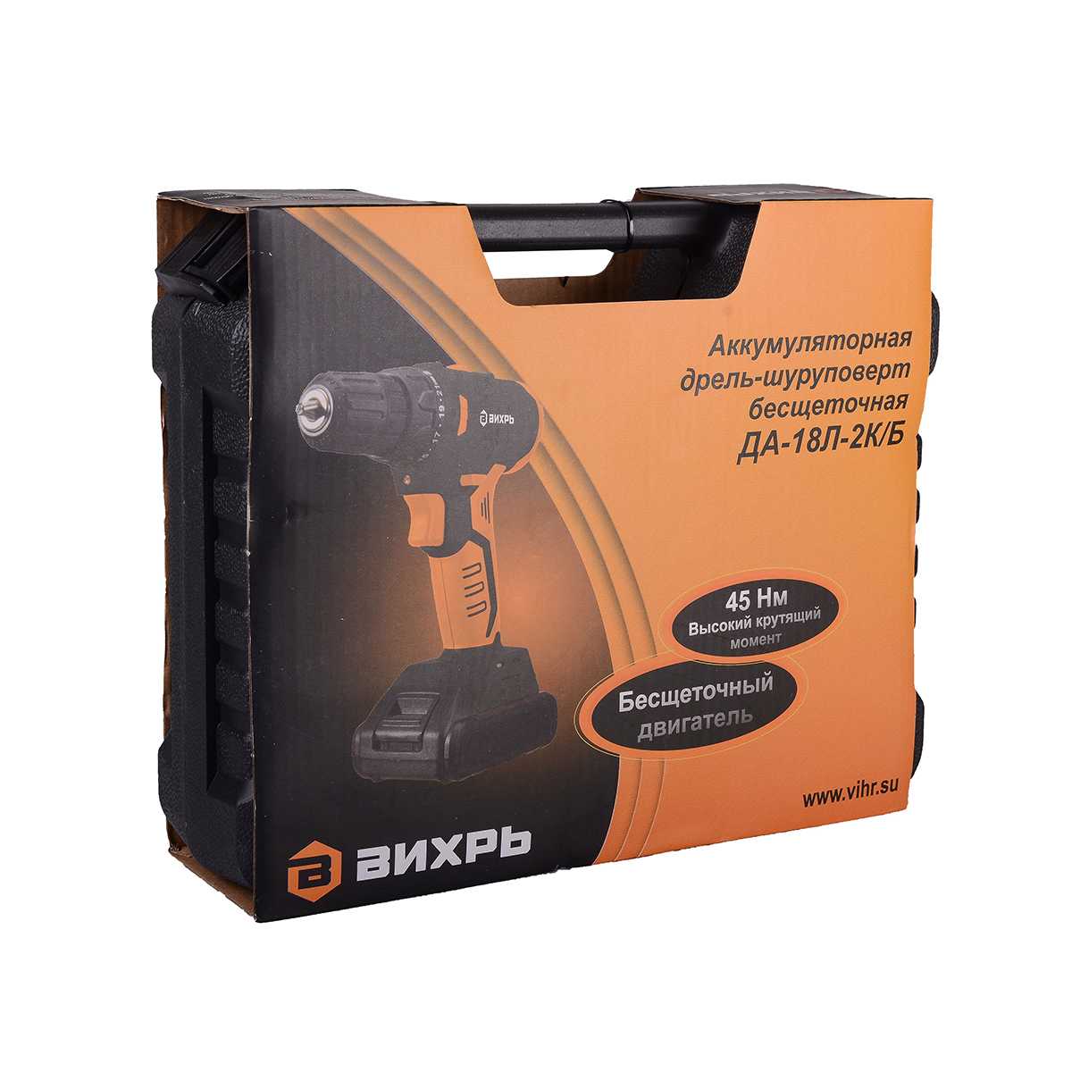 Дрель-шуруповерт аккум. да-18л-2к/б (1) "вихрь"