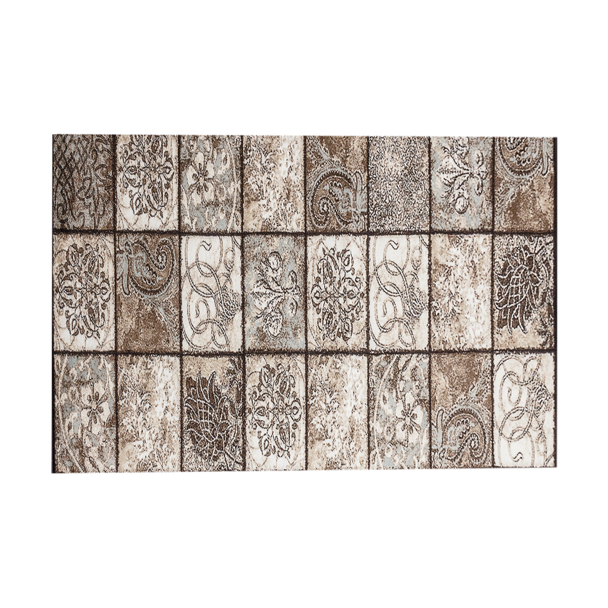 Ковер Merinos Valencia Deluxe d328, 0,8 x 1,5 м, хит-сет, коричневый