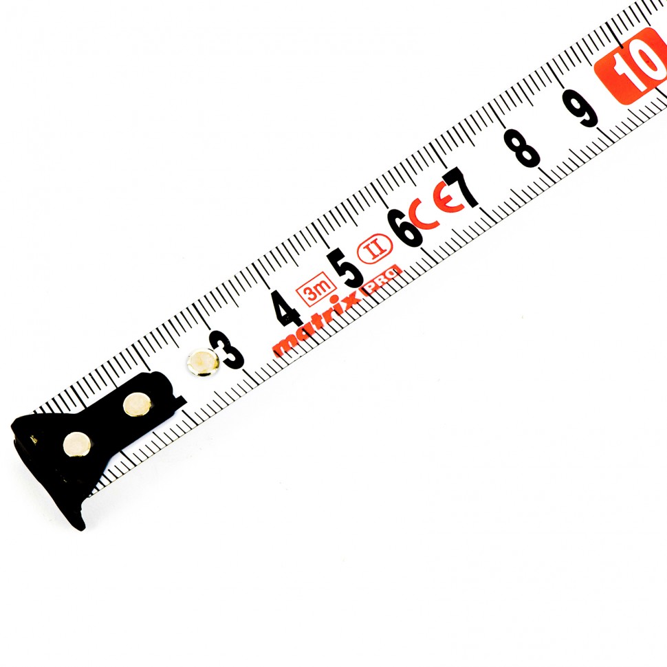 Рулетка Autostop, 3 м х 16 мм, двухкомпонентный корпус, автоматическая фиксация, Pro Matrix (32550)