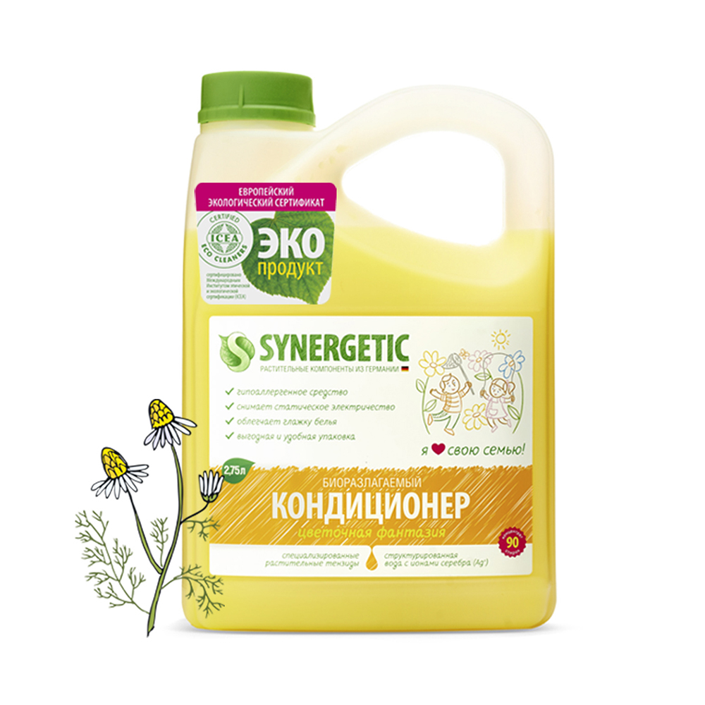 Кондиционер для белья (цветочная фантазия)  2,75 л (1/6) "синергетик"