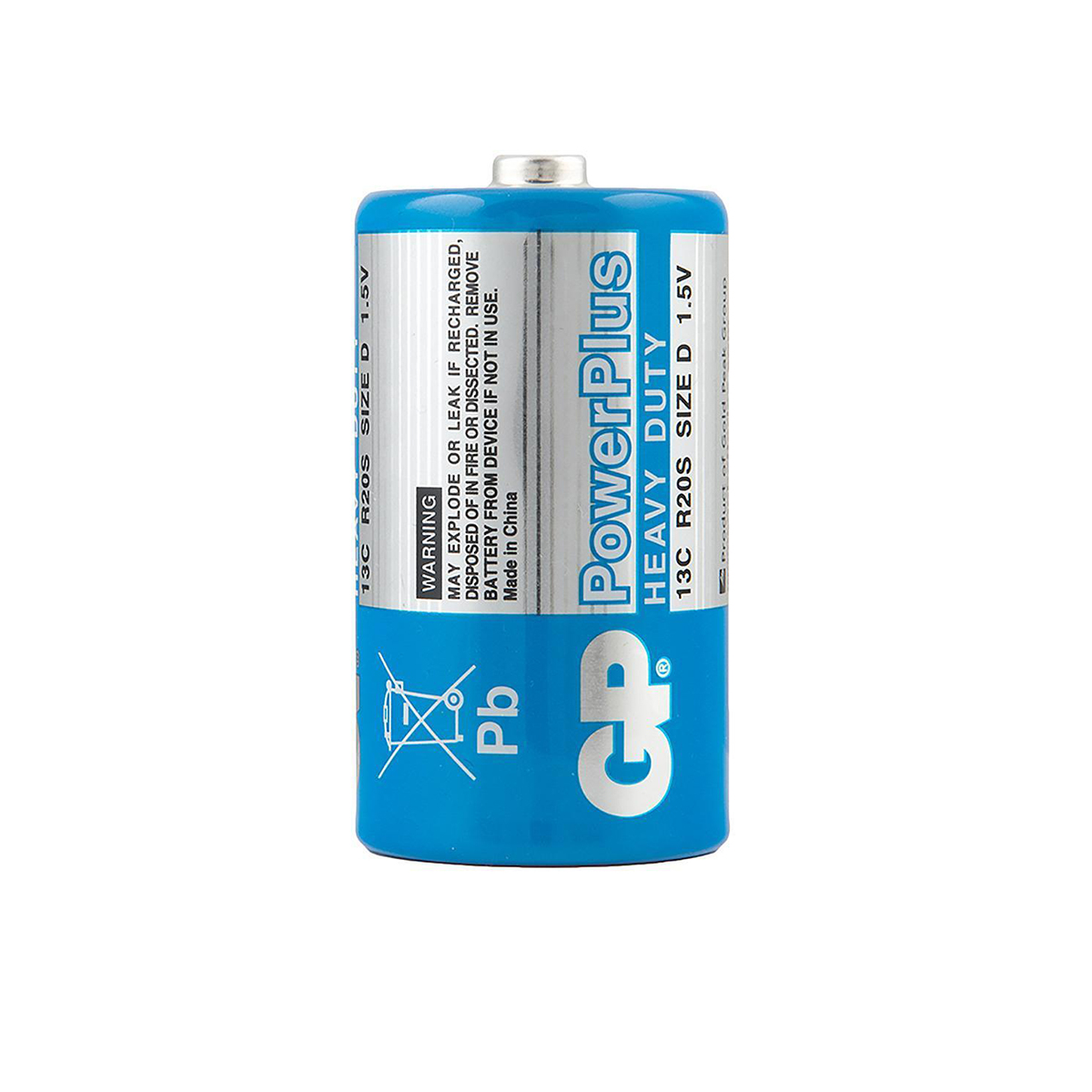 Батарейка gp powerplus 13cebra-2s2  тип d (2 шт. в слюде) (10/100)
