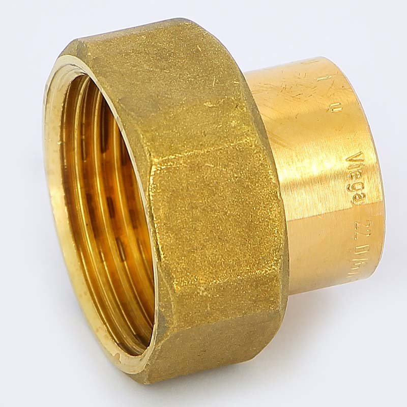 Муфта 28 x 1 1/4" с накидной гайкой ВР плоская прокладка VIEGA пайка