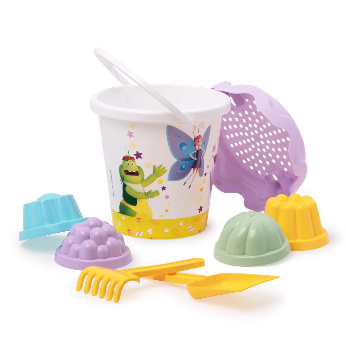 Набор для игры с песком "лунтик" (1/16)  "альтернатива" м8455