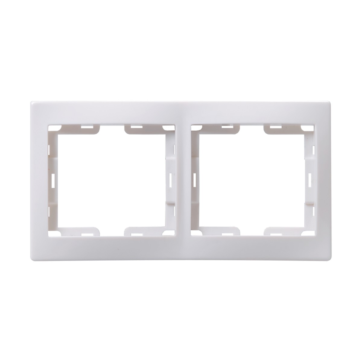 Рамка "кварта" 2-х местн. горизонт. рг-2-кб, белый (1/38/760) "iek"