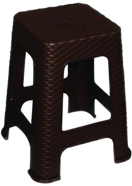 Табурет пласт. малый  "ротанг" (коричневый)  h=33 см (1/6)  "виолет"