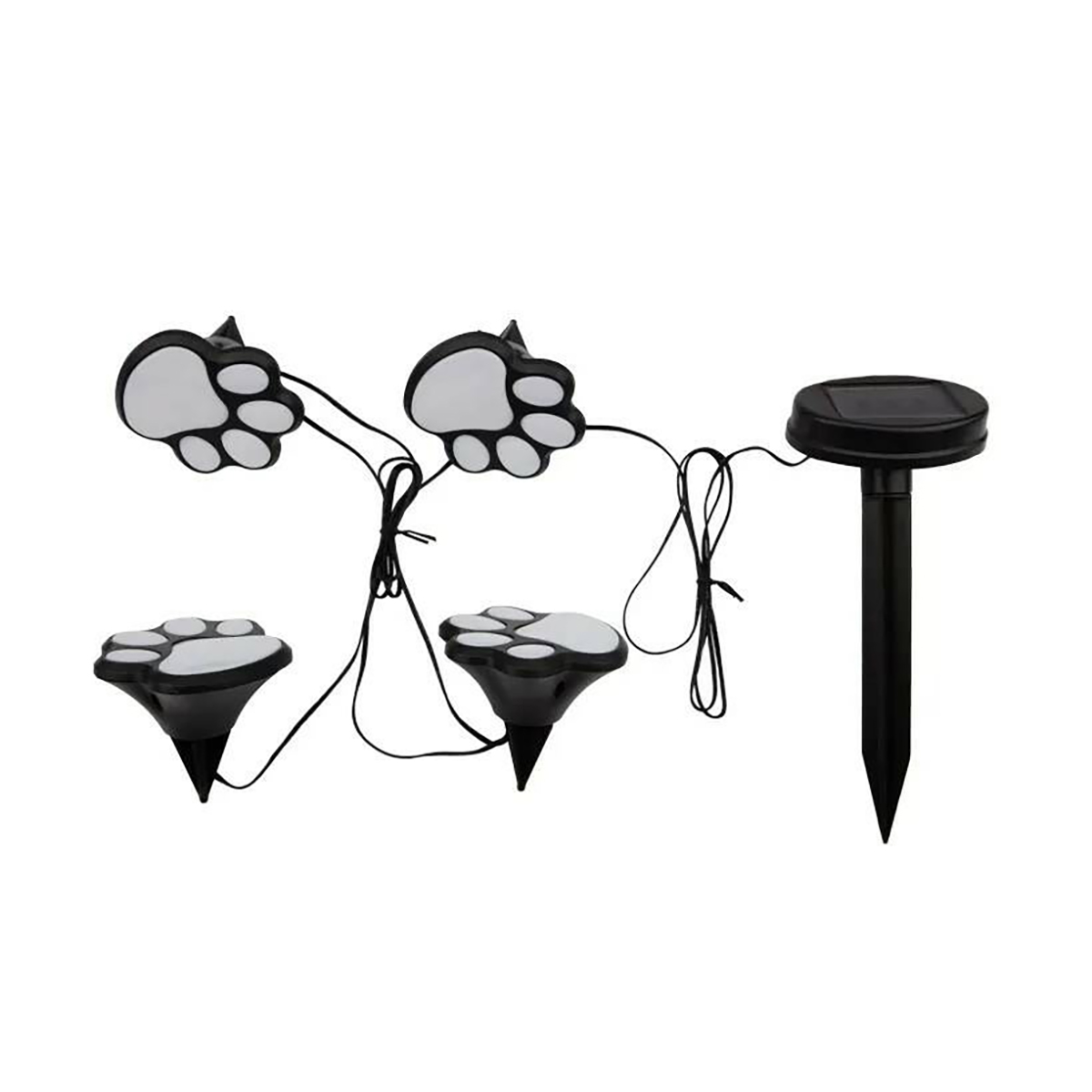 Гирлянда садовая (led) "лунный след" ip65  5 м, 2 реж., солнеч. батарея (1/12) "lamper" 602-245