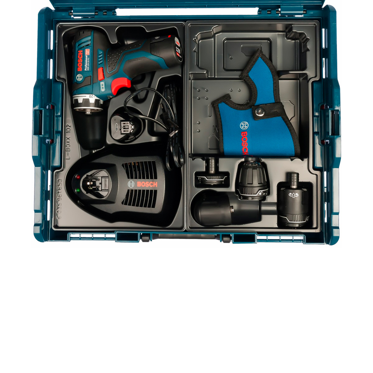 Дрель-шуруповерт аккумуляторная Bosch GSR 12V-15 FC, 12 В, 2 x 2 Ач Li-ion, ЗУ