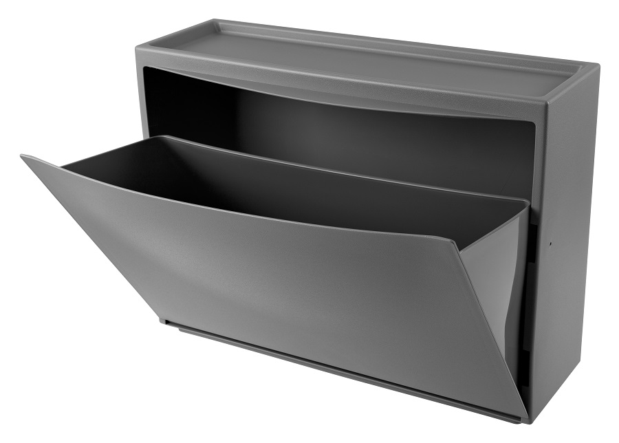 Обувница 512*185*380 мм (серый) (1/2) "бытпласт"