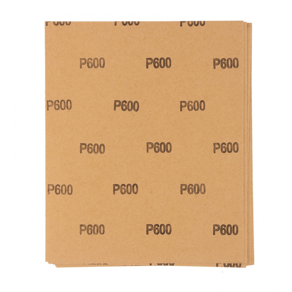 Шлифлист на бумажной основе, P 600, 230 х 280 мм, 10 шт, водостойкий Matrix (75620)