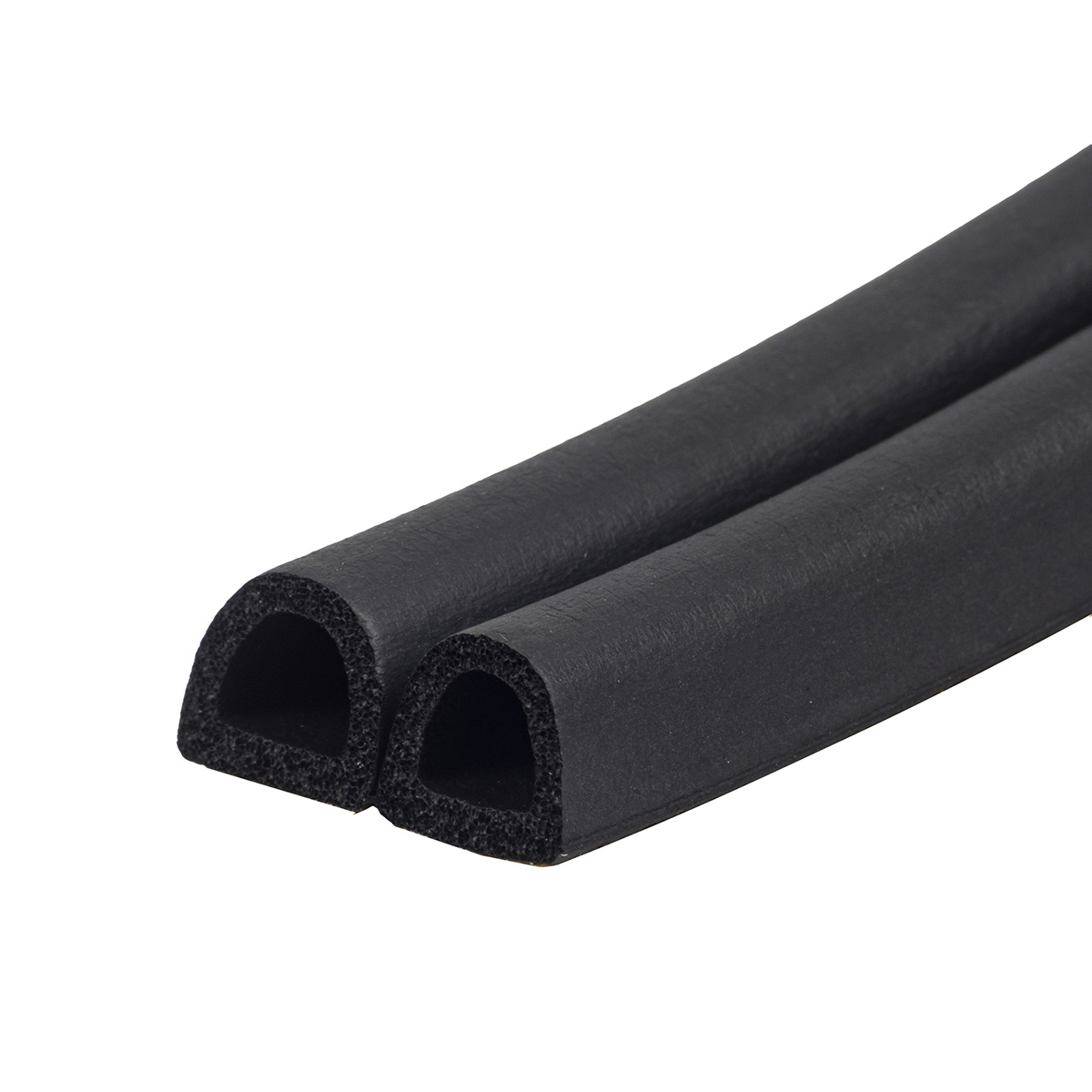 Уплотнитель d 10 х 12 мм черный бухта 50 м (промышл.) (1/8) "tech-top"