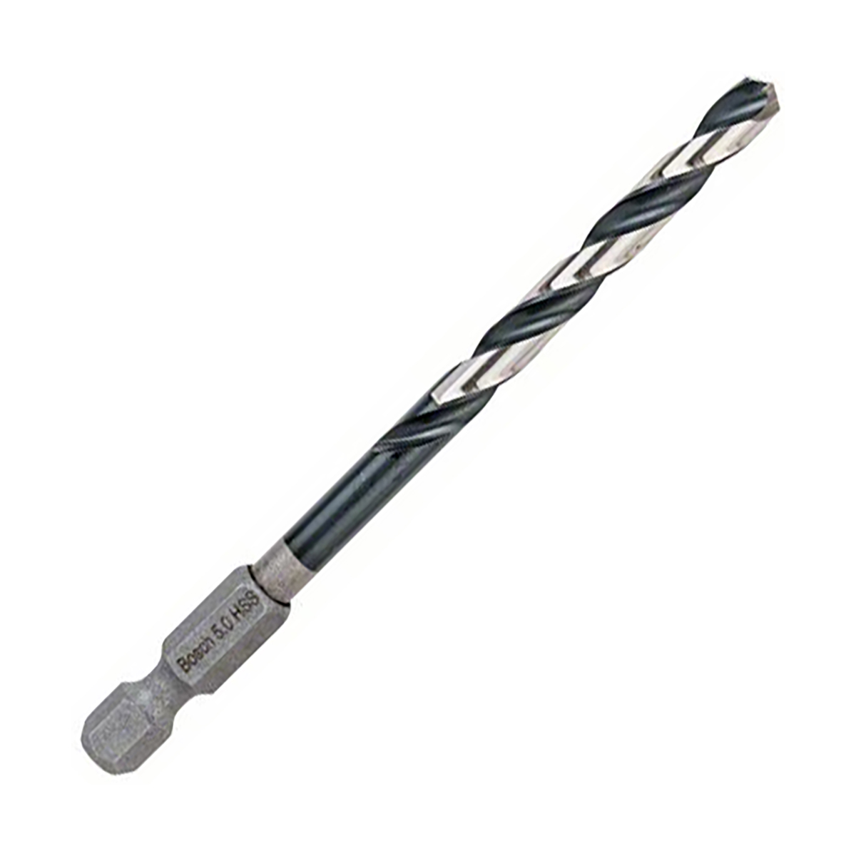 Сверло по металлу hss "impact control" 5 х 52/91 мм, хвостовик 1/4" hex (1) "bosch" 2608577056