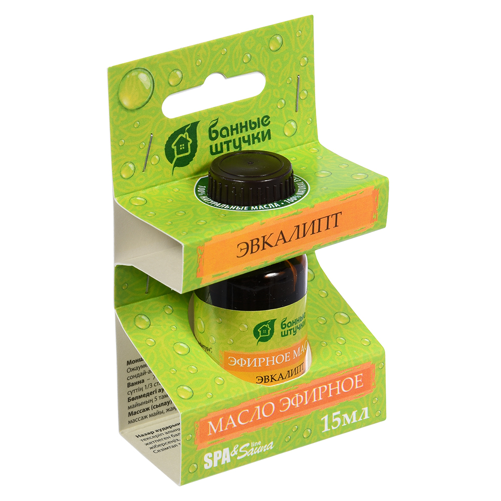 Масло эфирное "эвкалипт" 15 мл (1/28) "банные штучки" 30005