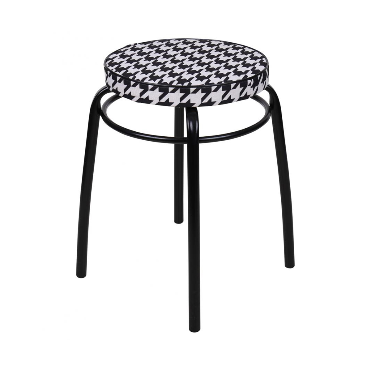 Табурет "haushalt" нт2/р (гусиная лапка) мягкое круглое сиденье 32 см (1/5) "ника"