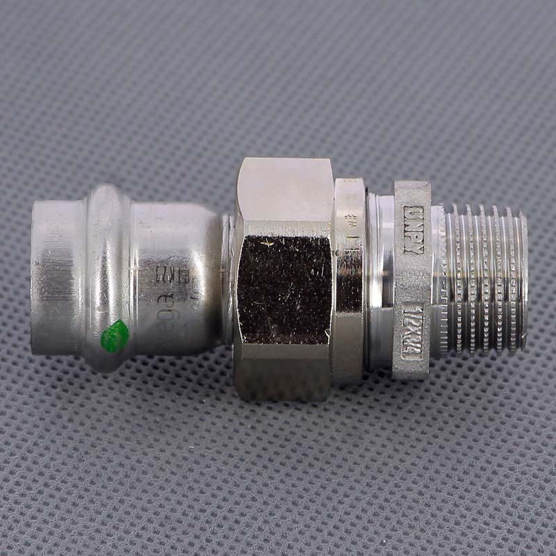 Муфта пресс-Н 15х1/2" нержавеющая сталь Sanpress Inox VIEGA