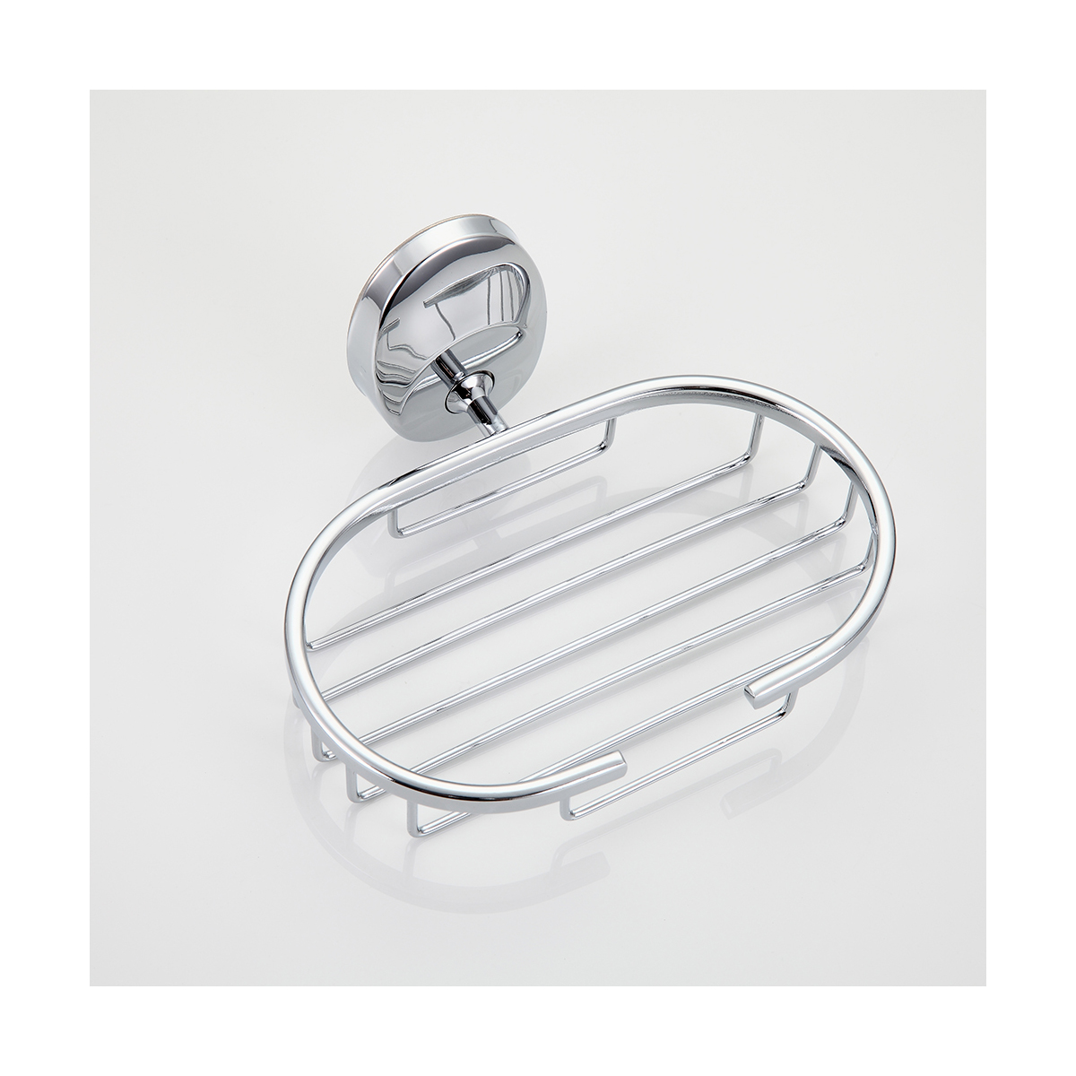 Мыльница с держателем f1602-2, хром (1/20/40) "frap"