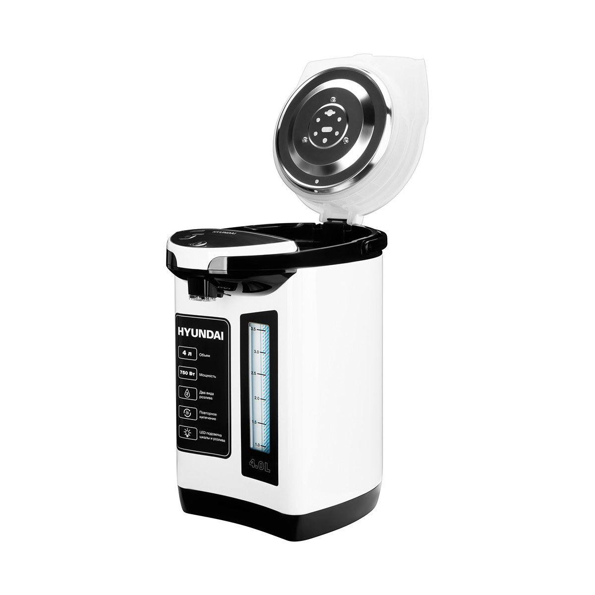 Термопот hytp-3840  4 л, 750 вт (1/6) "hyundai"