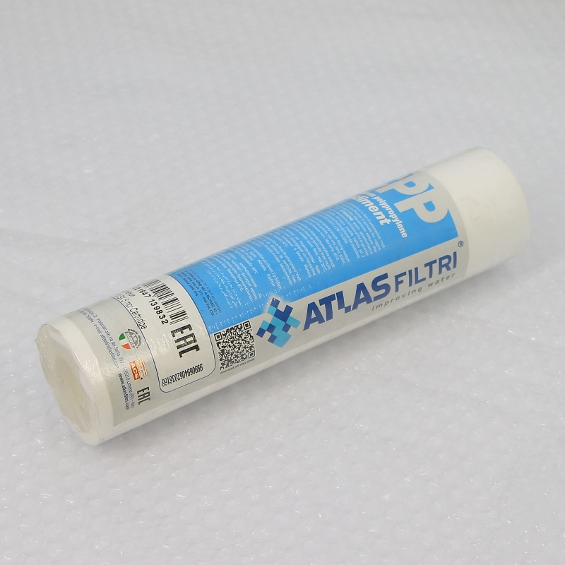 Картридж для тонкой очистки ГВС ATLAS FILTRI 10" 5 мкм (вспененный полипропилен)