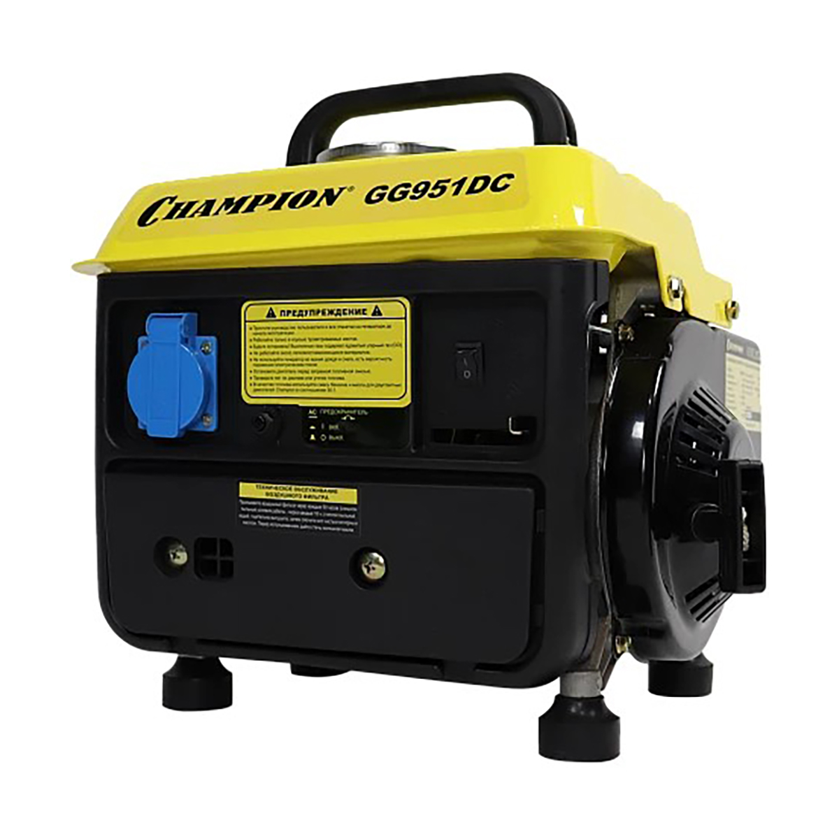 Генератор бензиновый gg951dc "champion"