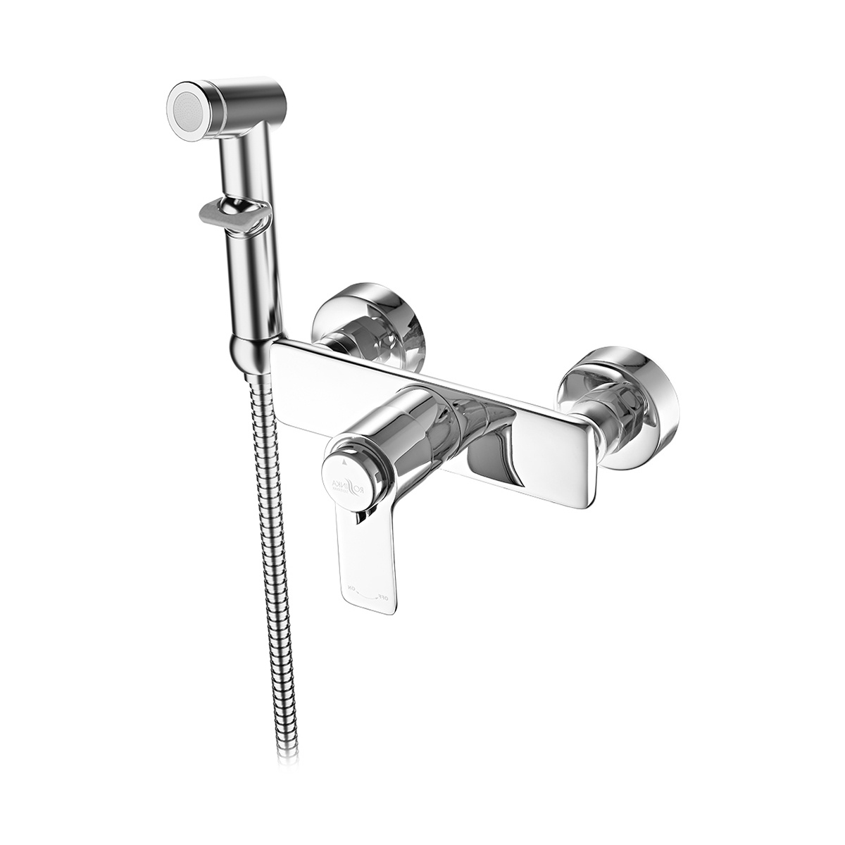 Смеситель с гигиеническим душем  rs50-52 термостат. (1/10) "rossinka"