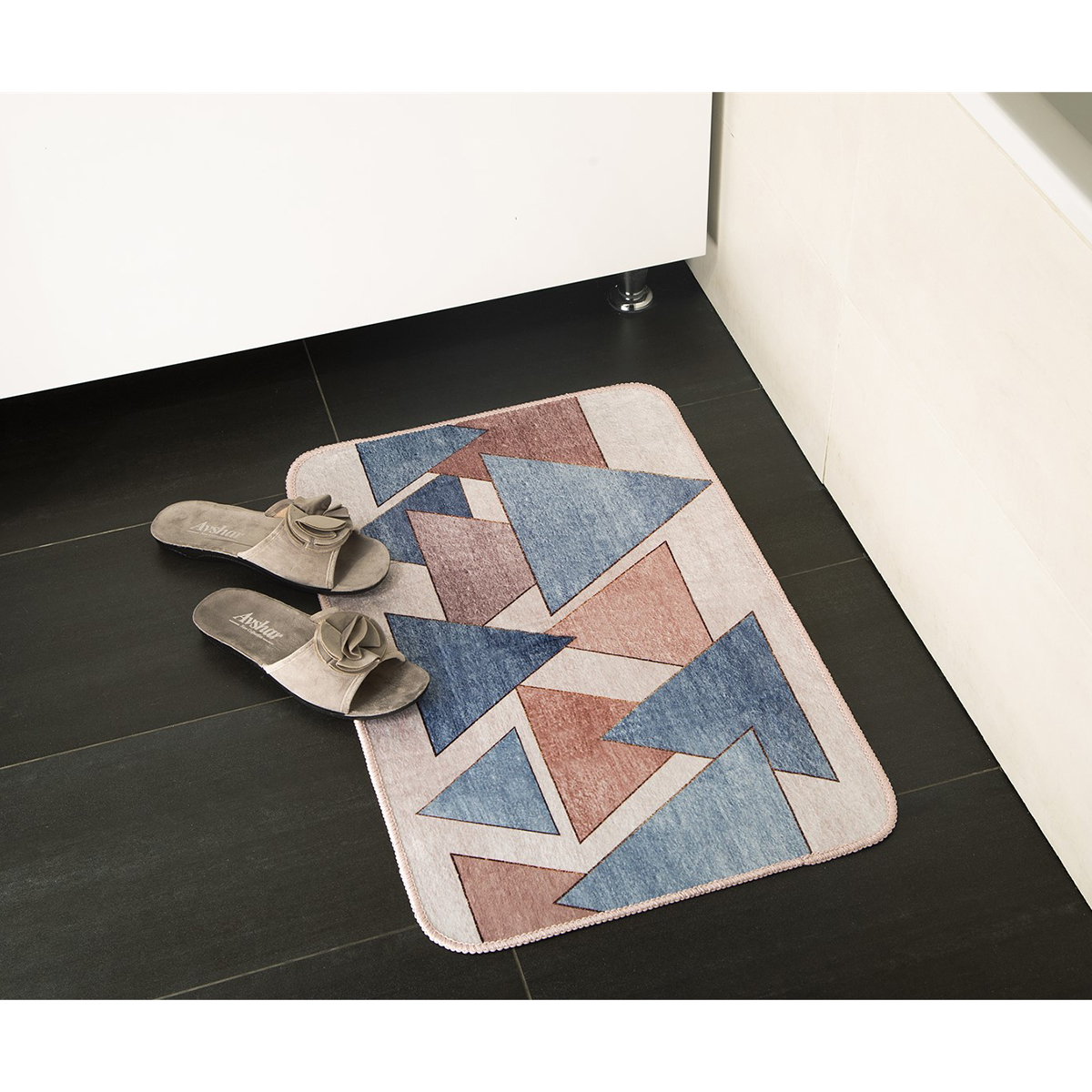 Коврик для ванной "мозаика" 70*45 см (флис) (1/80) "eg"