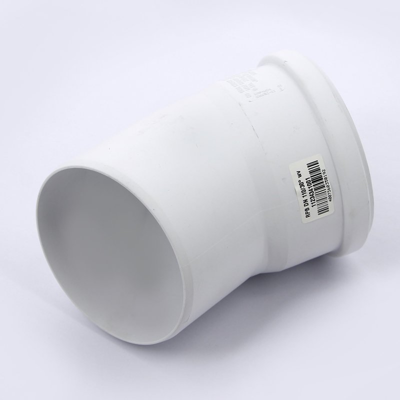 Отвод канализационный 30° RAUPIANO PLUS d=110 мм белый