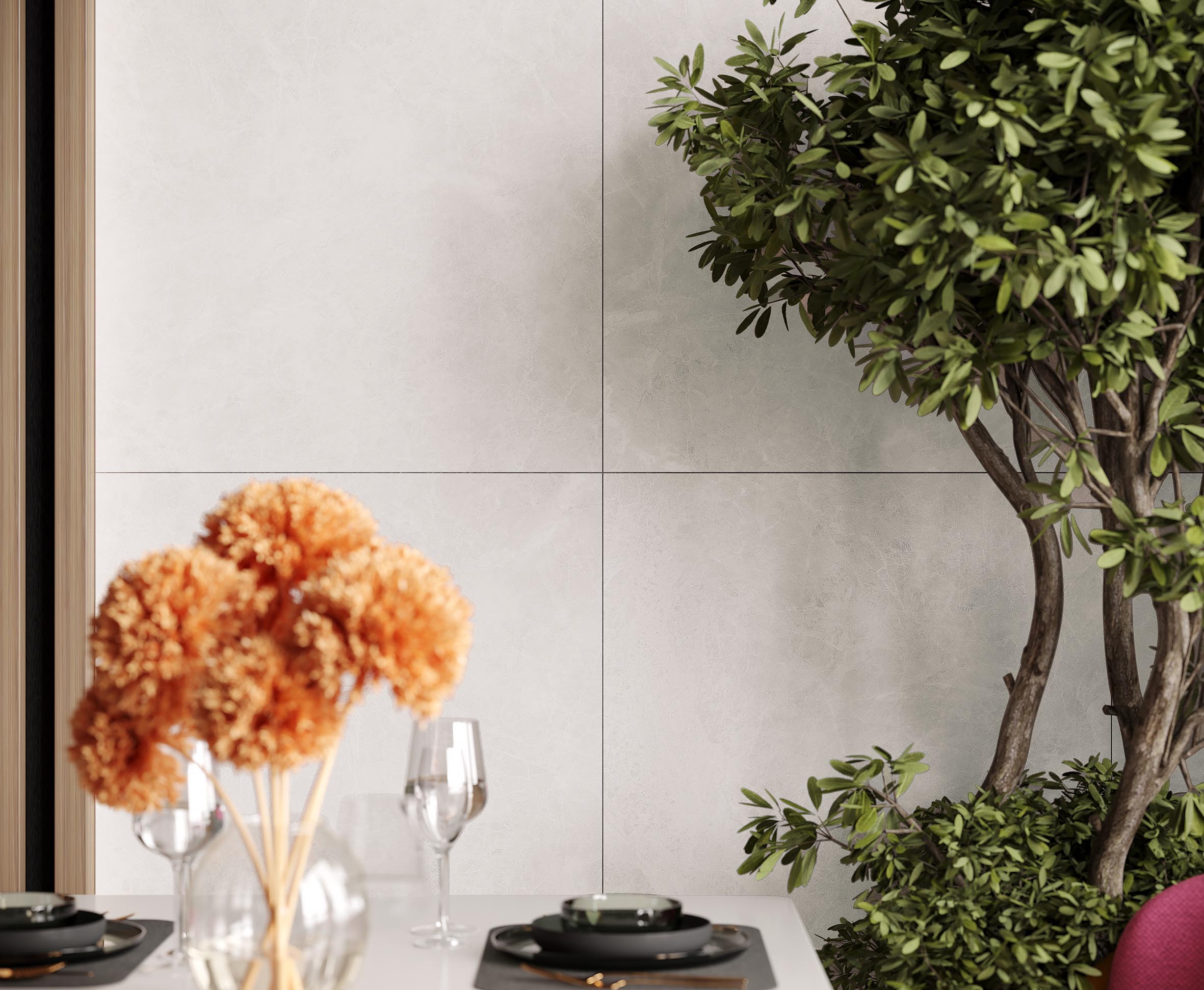 Runa bianco керамогранит светло-серый матовый структурный 60x120