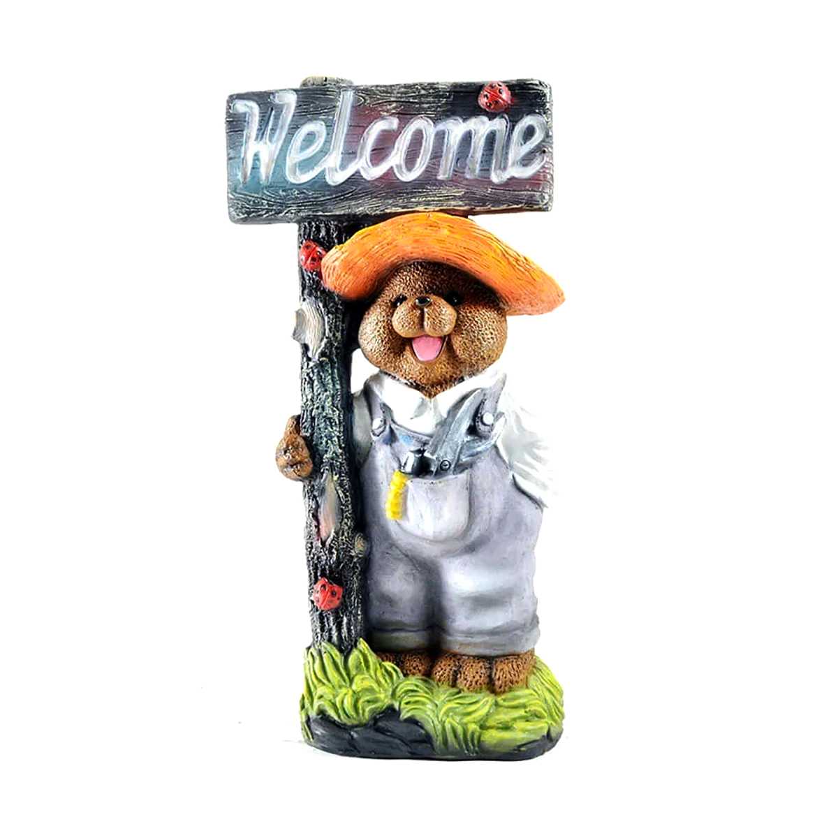 Фигурка садовая "мишка садовник welcome" (1/2) "сказка" jng471