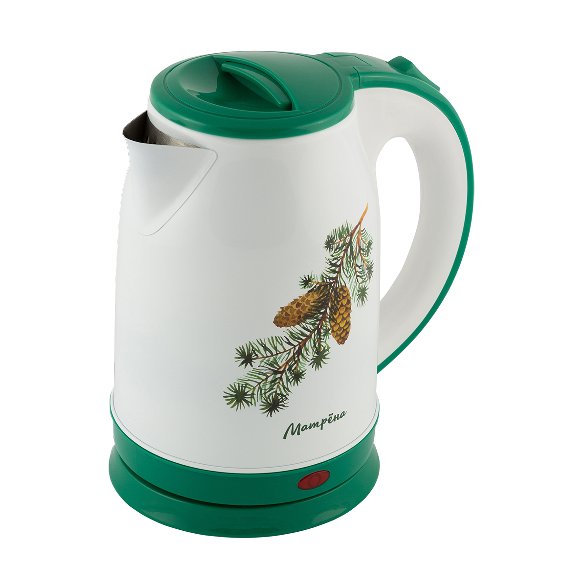 Чайник электр. "матрёна" ma-120 1,8 л (1/12) сталь (ветка ели)
