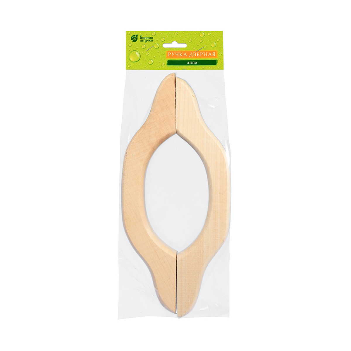 Ручка-скоба дверная 35 см (комплект 2 шт.), липа (1/20) "банные штучки" 3596