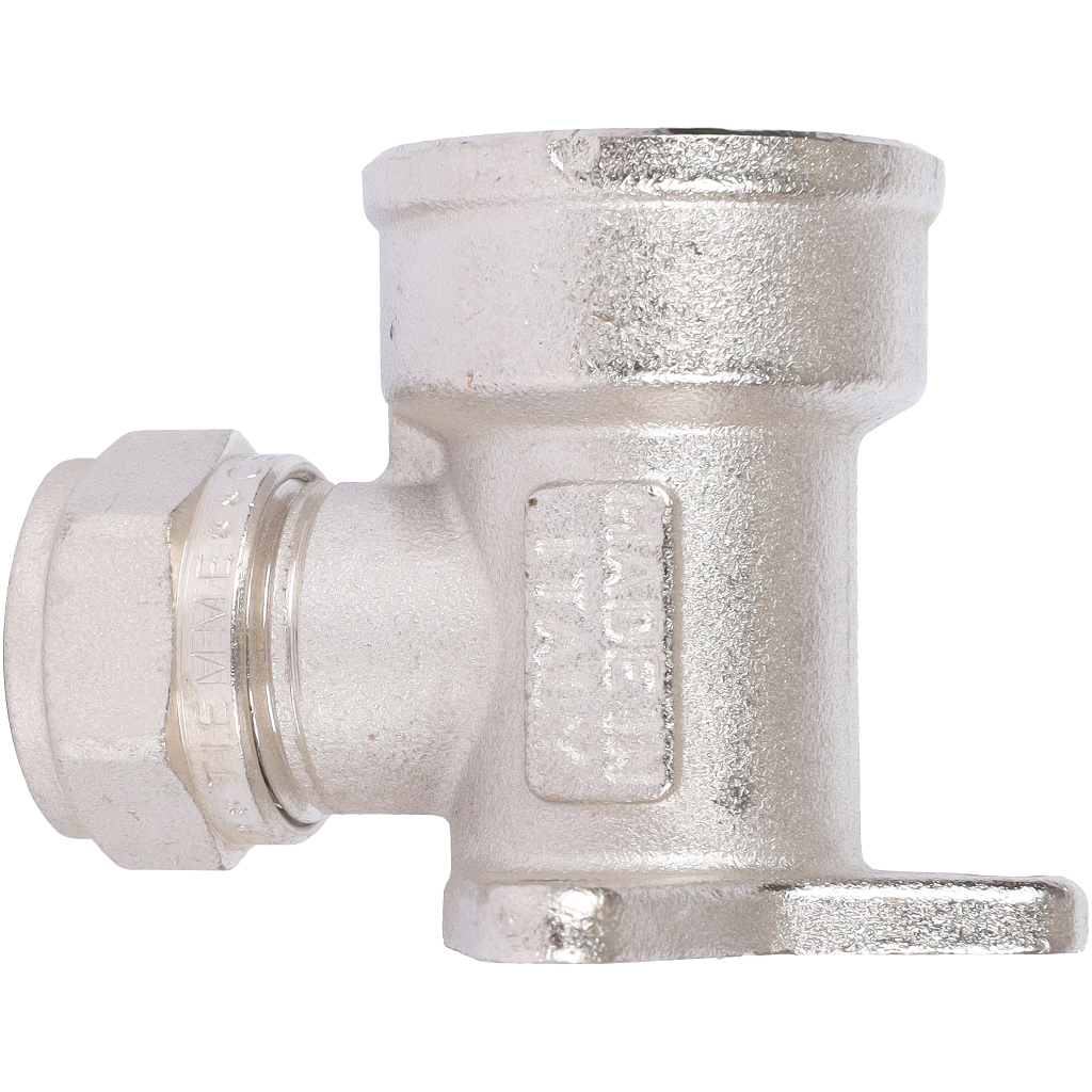 Угол настенный с креплением 16 х 3/4'' ВР обжим TIEMME для металлопласта