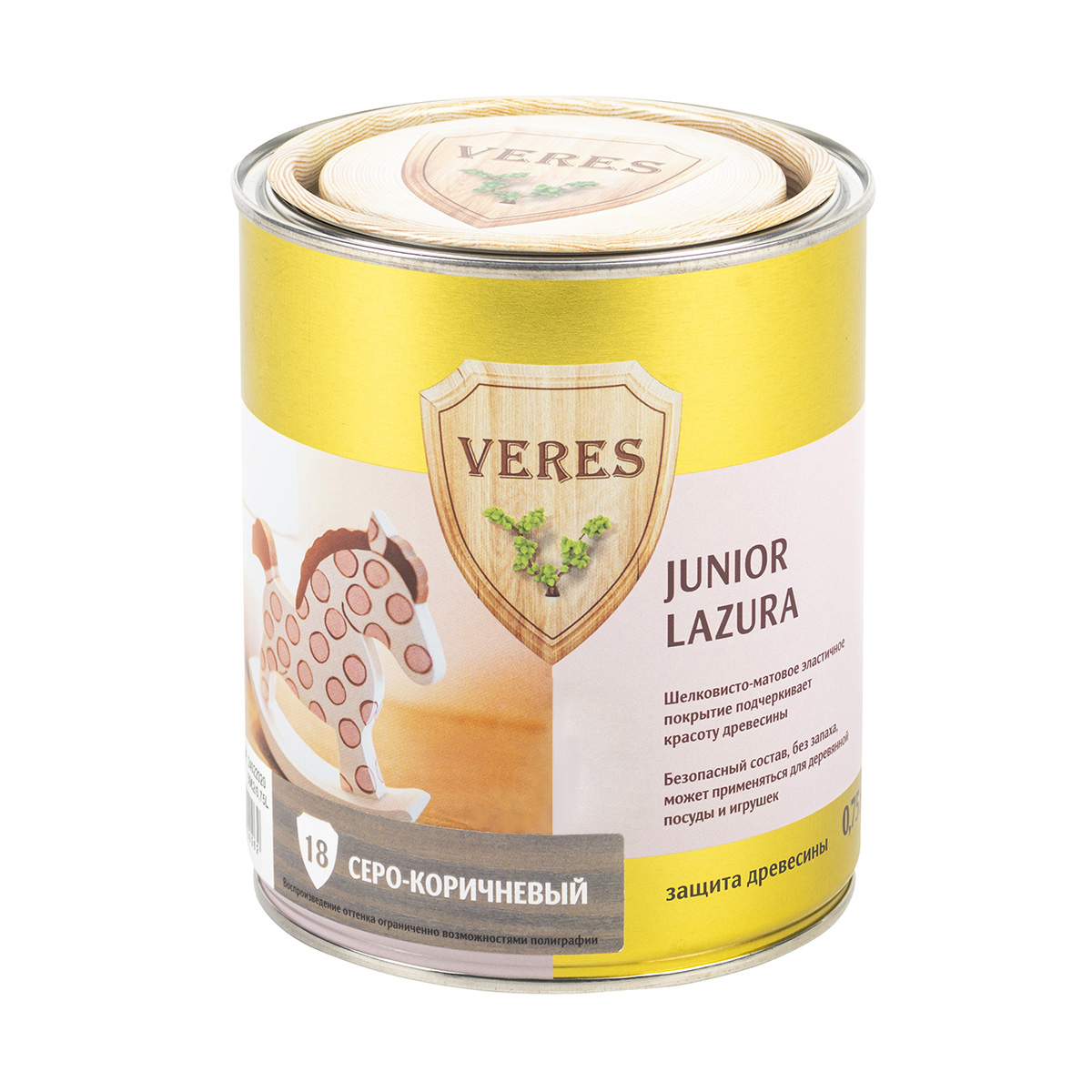 Верес джуниор №18 серо-коричневый 0,75 л (1/4) "veres"