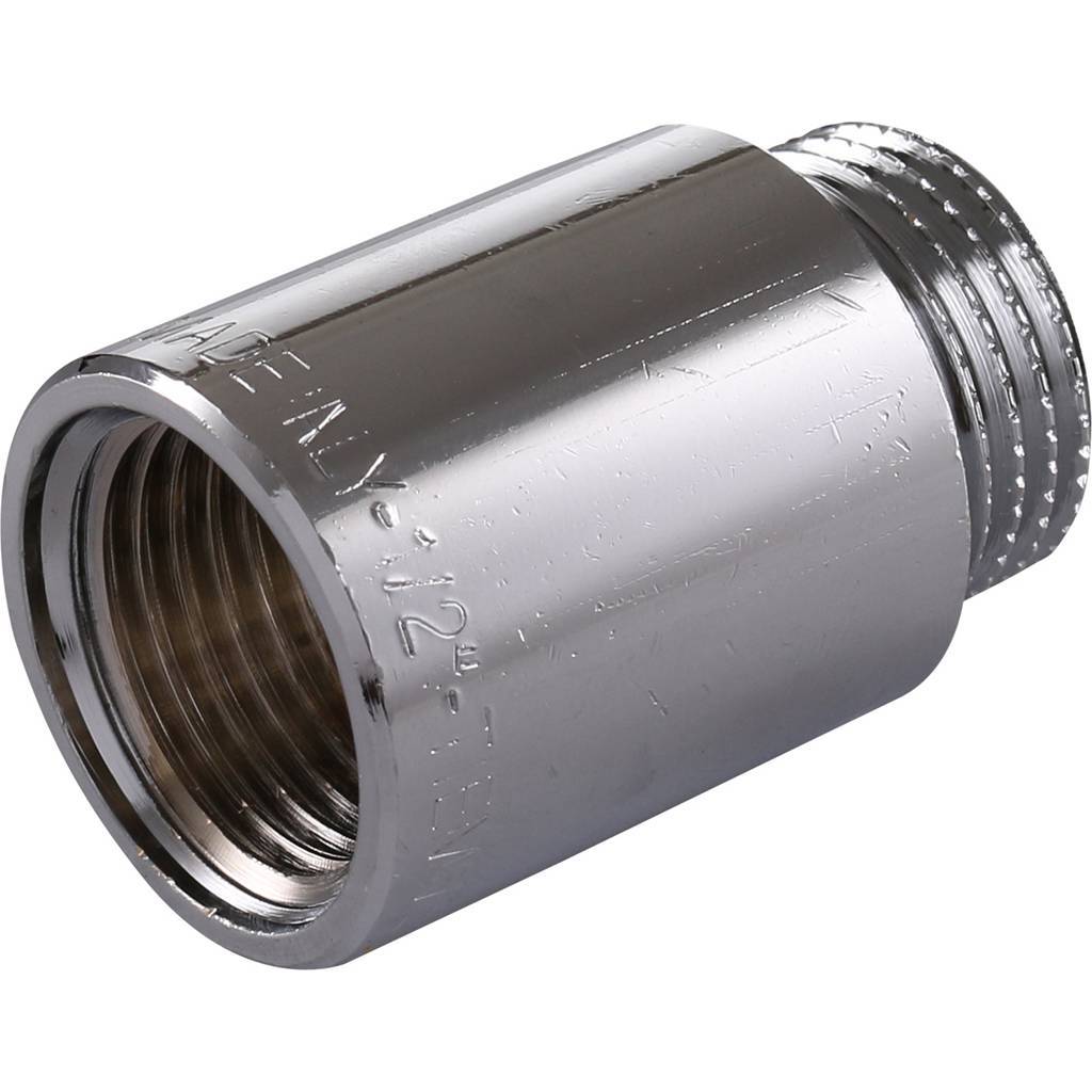 Удлинитель резьбовой 1/2" x 30 мм НР-ВР хромированный TIEMME