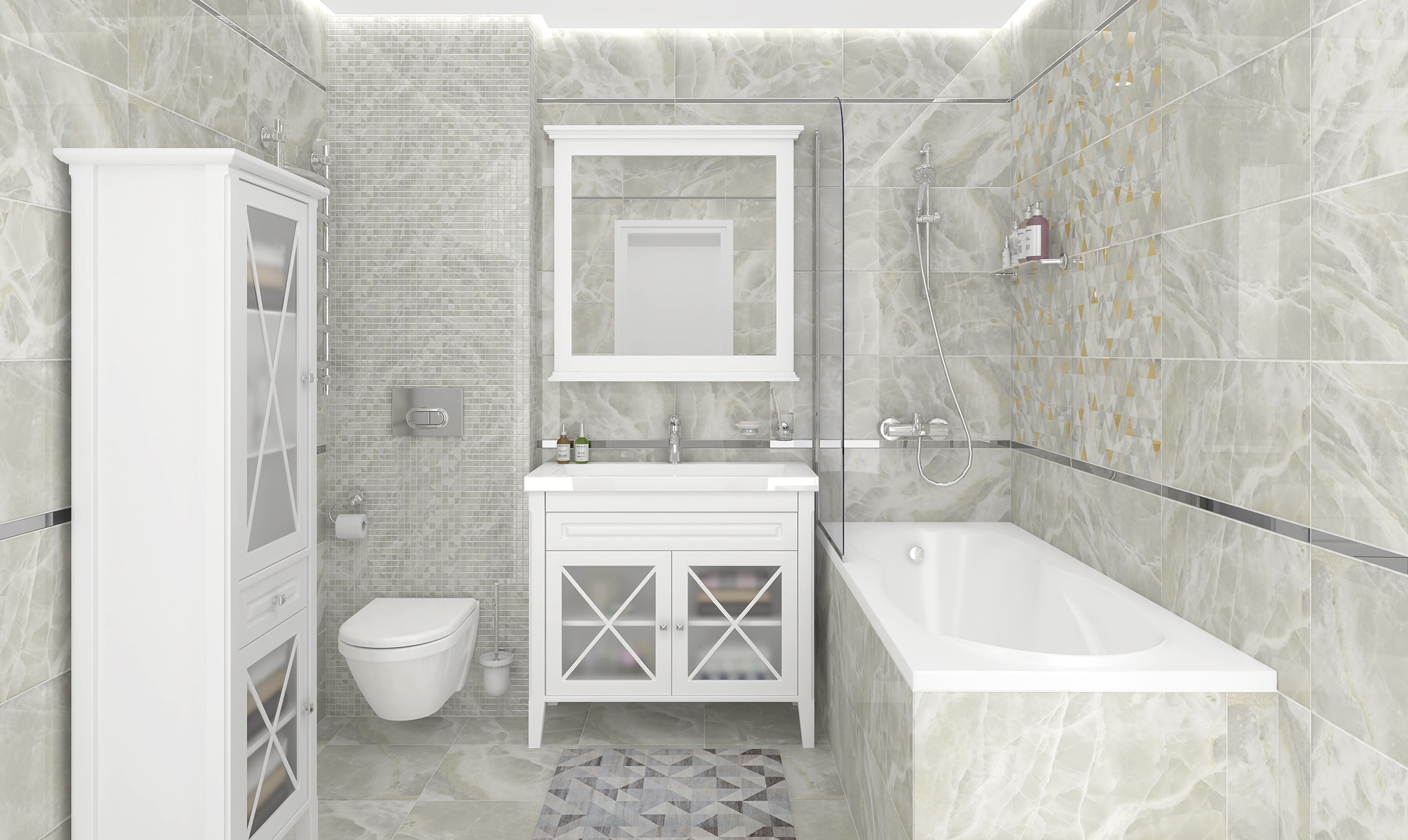 Plazma белый 30x60