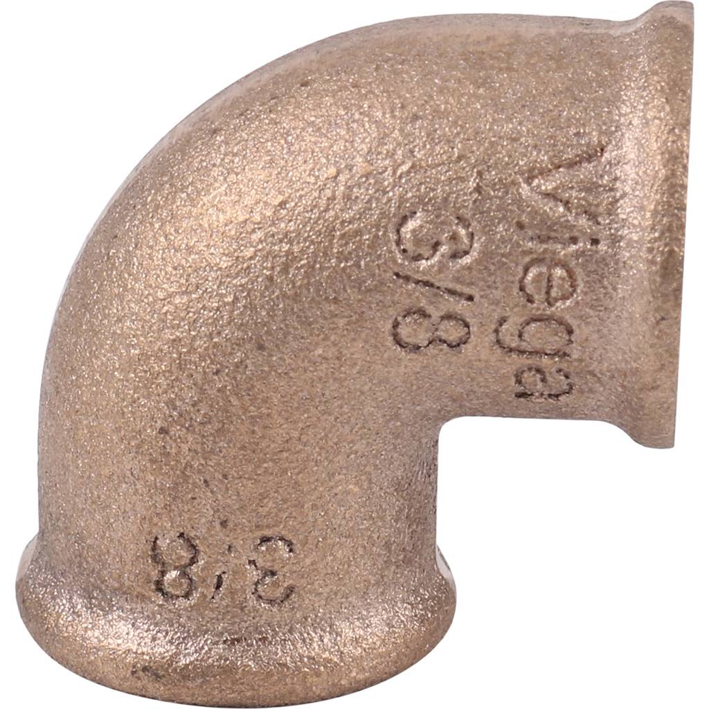 Угол резьбовой 90° (ВР) 3/8" бронза VIEGA (281717)