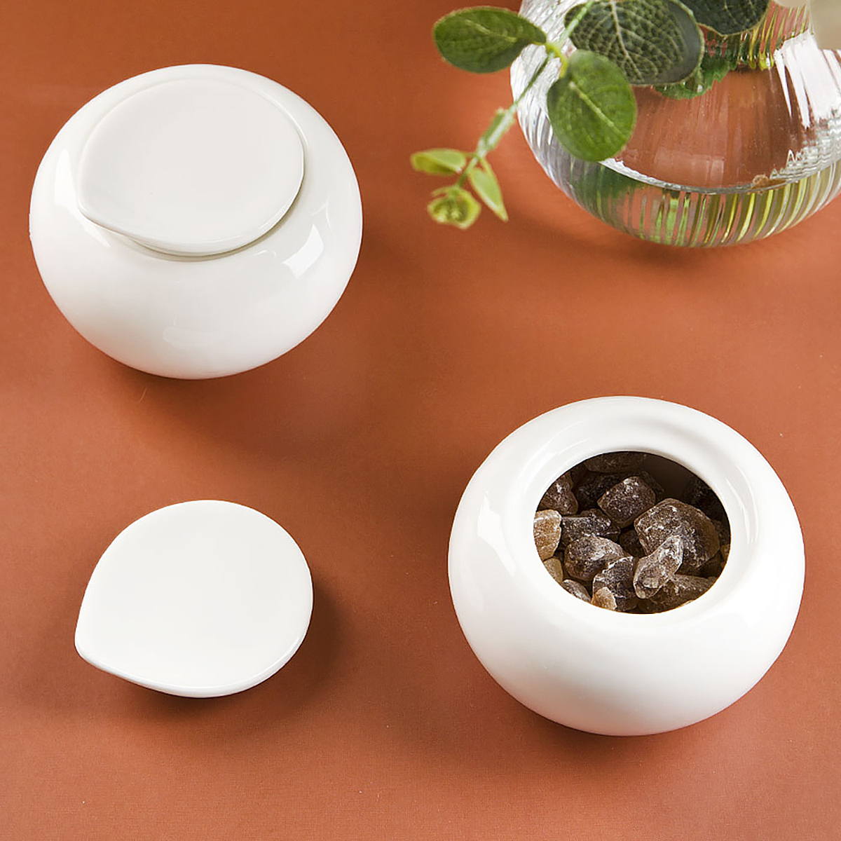 Сахарница "маршмеллоу" 9*9*7,7 см, 380 мл, фарфор (2/24) "nouvelle home" 0530259