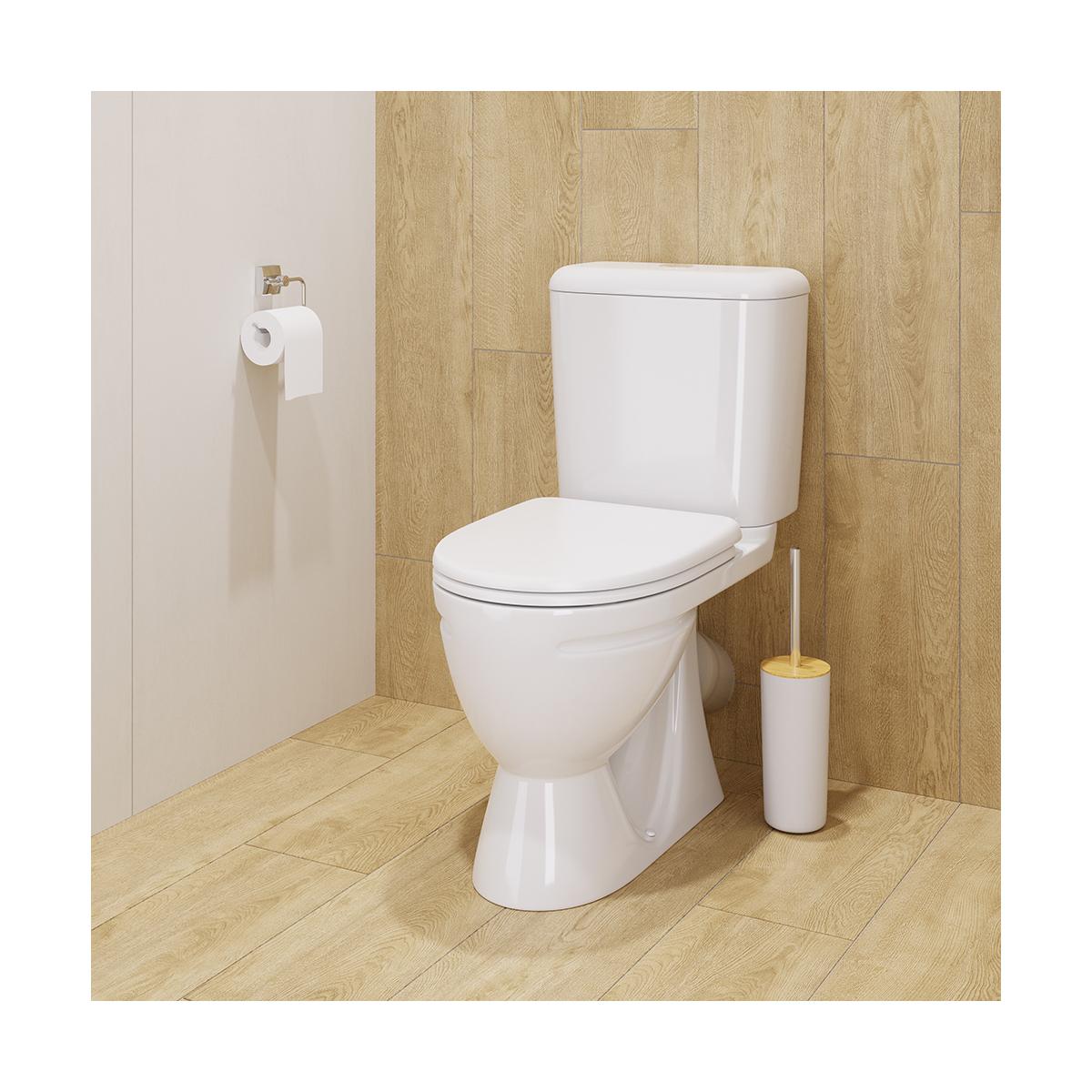 Унитаз напольный "стандарт" эконом белый "sanita" wc.cc/standart/1-p/wht.g/s1