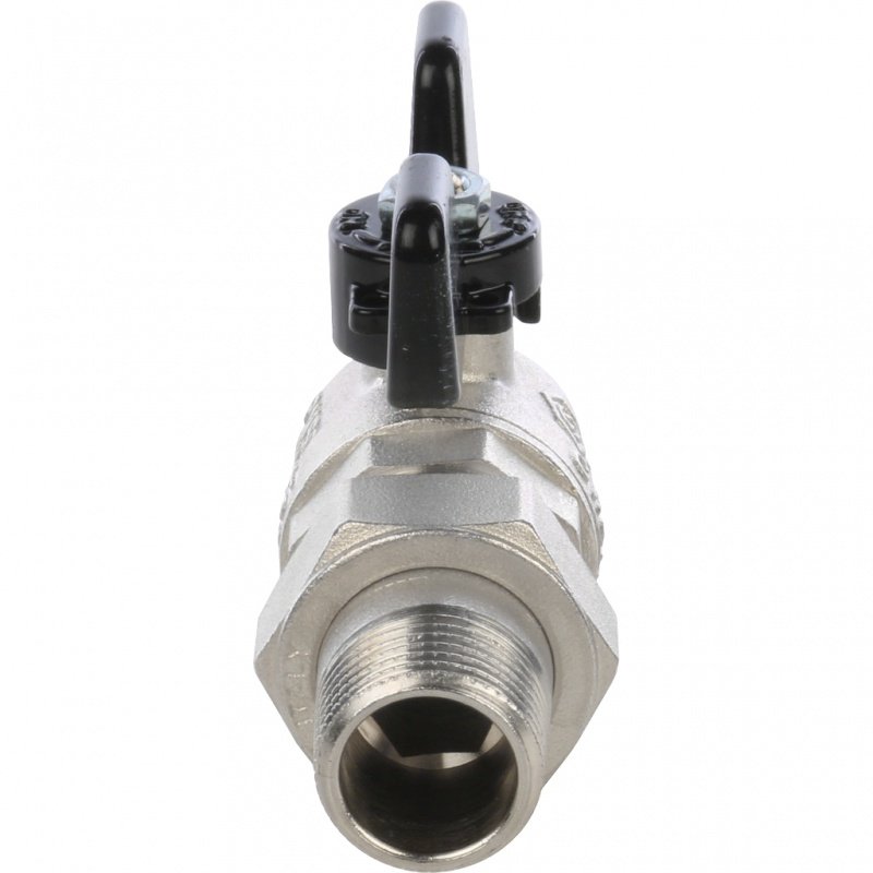 Кран шаровый STOUT ВН 1/2" угловой с американкой