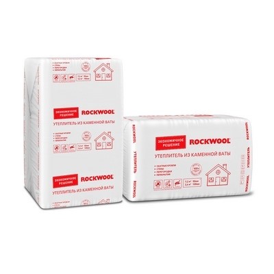 Rockwool эконом 1000х600х100 мм (4 шт/2,4 м2/0,24 м3)