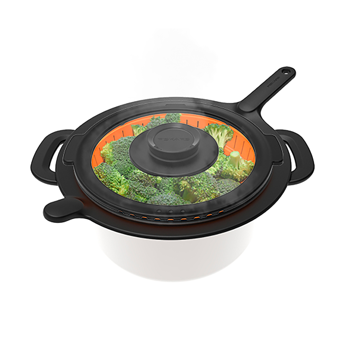 Дуршлаг/пароварка складная силикон. "functional form" (1/6) "fiskars" 1027304