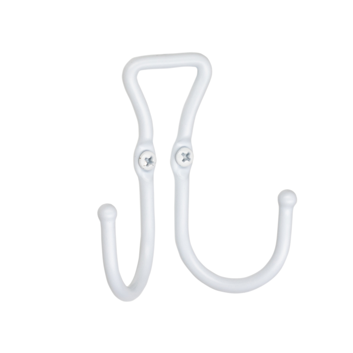 Крючок двойной "colors" металл/пласт. (белый) (1/120) "swensa" swr-19005-02