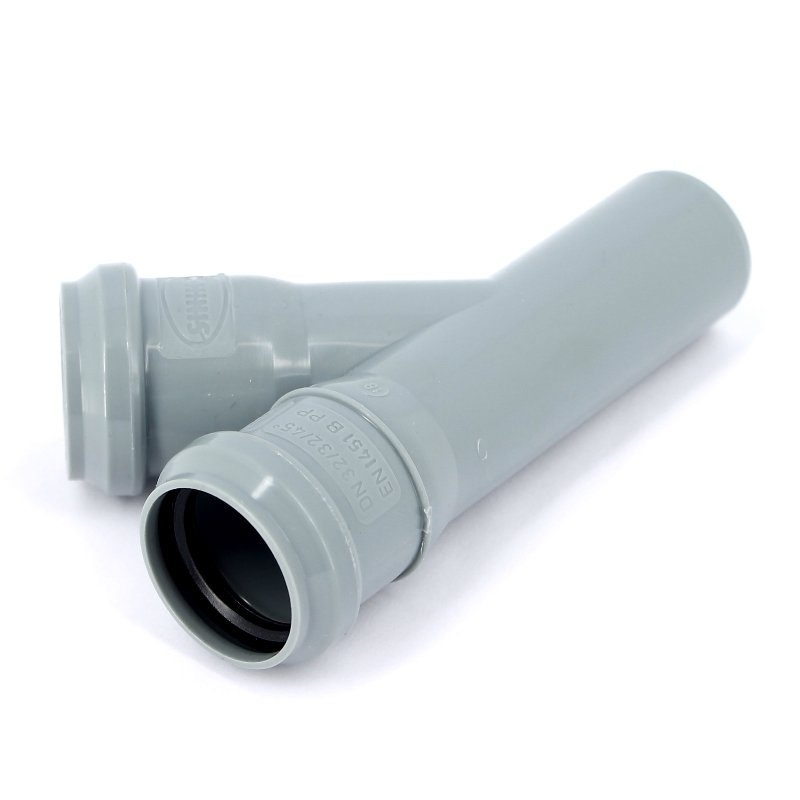 Тройник 45° для вн.канализации d=32 мм SINIKON Стандарт